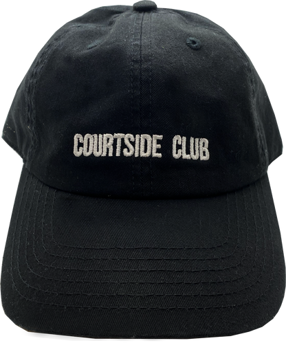 Courtside Club Dad Hat - Black