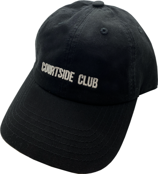 Courtside Club Dad Hat - Black