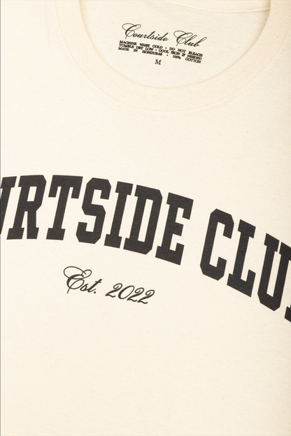 Courtside Club Core T-Shirt - Bone